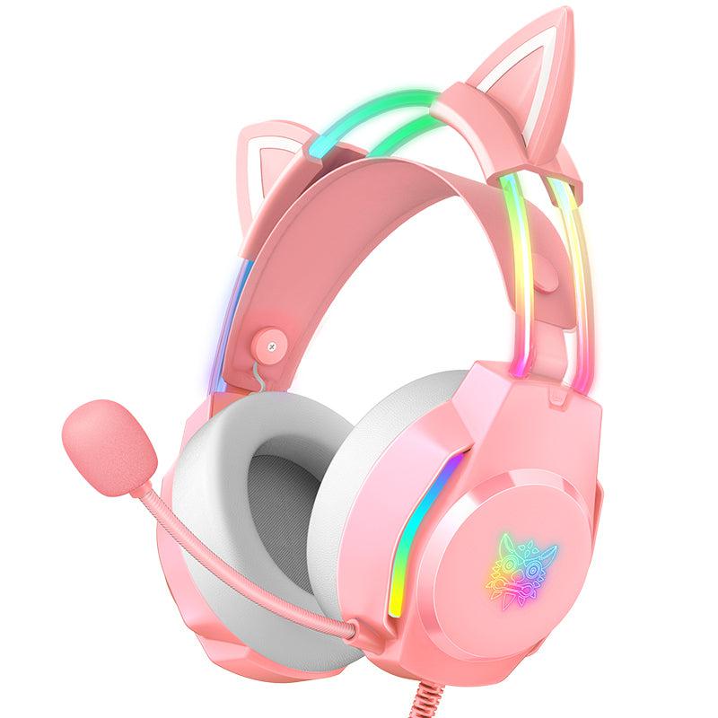 ONIKUMA X26 Head-mounted Headset RGB Light With Cat's Ears Glow