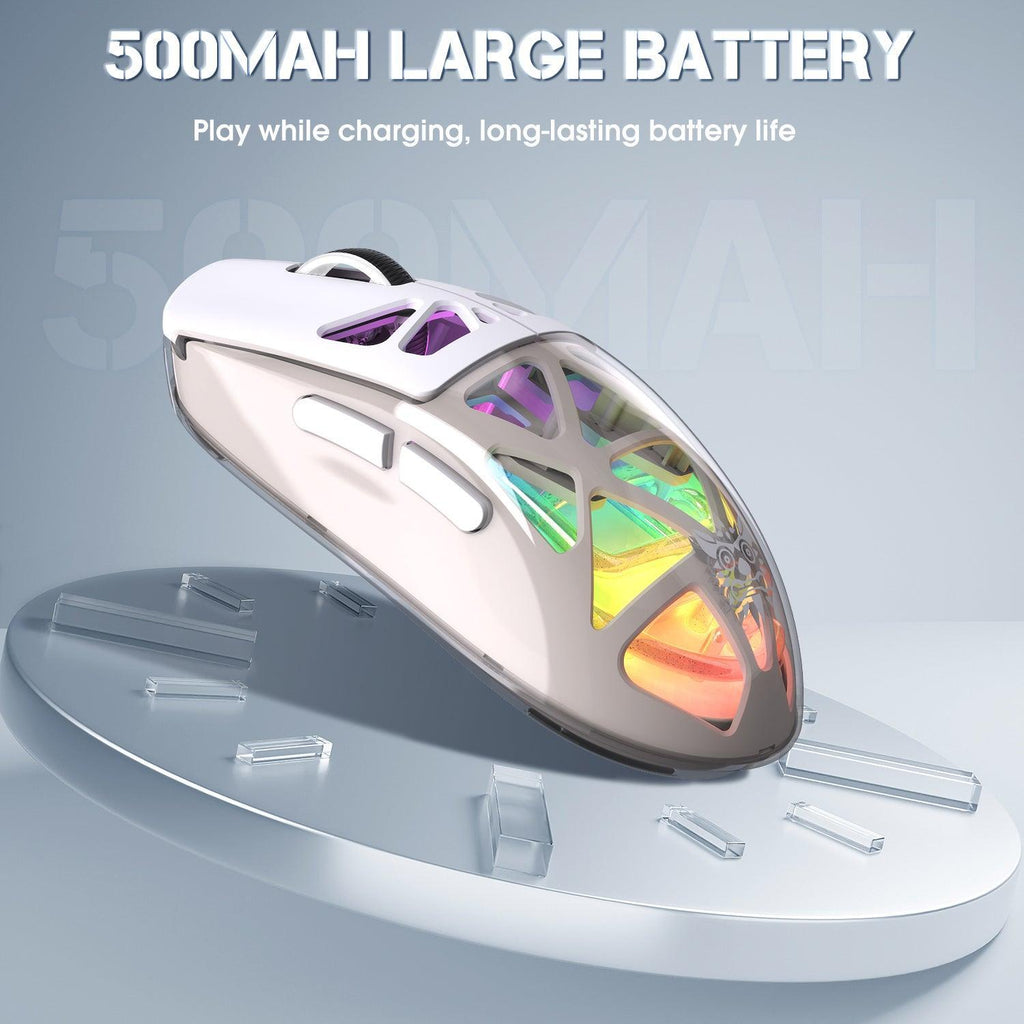ONIKUMA CW930 Tri-Mode Wireless Gaming Mouse with RGB Lighting & 500mAH Battery