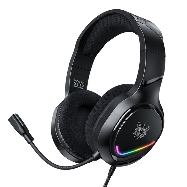 ONIKUMA X31 RGB Dynamic Professional Gmaing Headphone Stereo Surround Sound Omnidirectional HD Mic for PC PS4 Xbox Phone