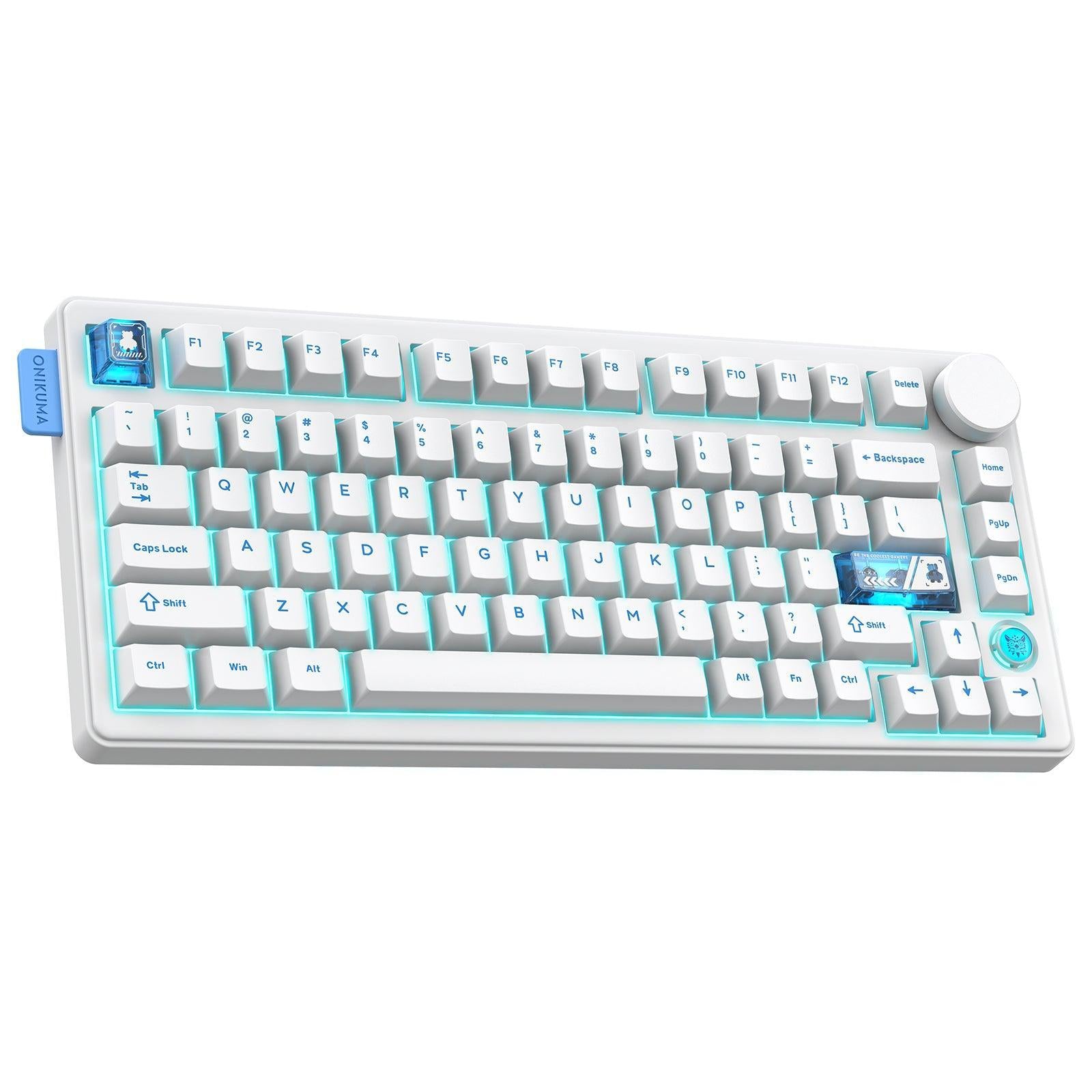ONIKUMA MT706 81-key Triple-Mode Mechanical Keyboard - 1ms Gasket Moun ...