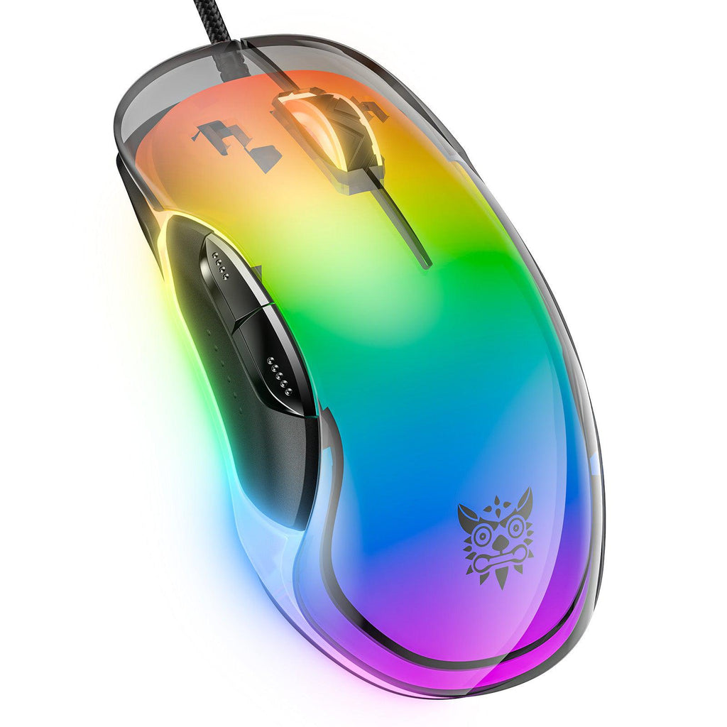 ONIKUMA CW925 RGB Backlit Wired Gaming Mouse, Up to 12800