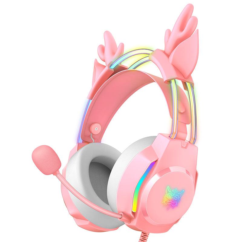 ONIKUMA X26 Head-mounted Earphone RGB Light With Deer's Ears Glow