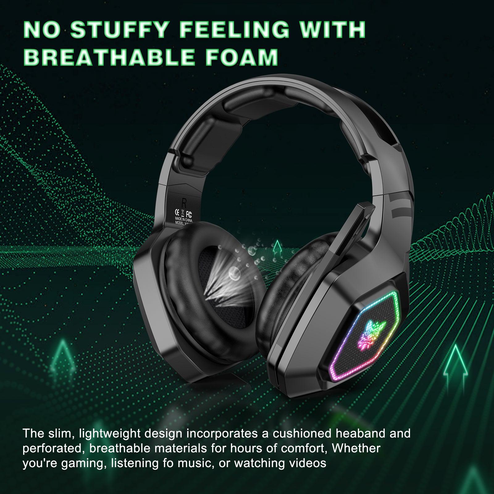 ONIKUMA B100 Headset Headworn Bluetooth 2.4g Wireless Wired Three Mode ...