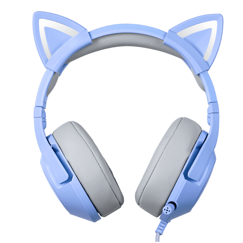 Ear Headphone Blue Kitty Headphones ONIKUMA K9 RGB Stereo Gaming