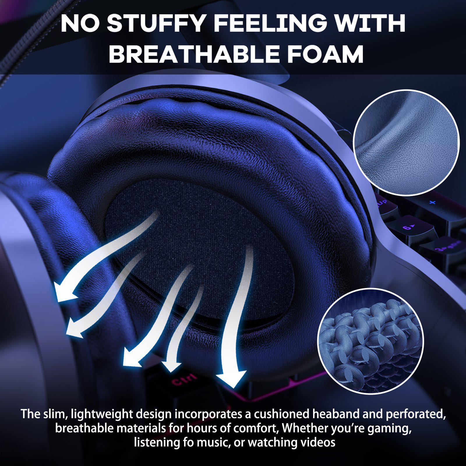 Audífonos Gamer RGB Onikuma X7 Pro 2 ONIKUMA X7 PRO Wired Gaming Headset RGB Light Noise cancelling Headphone With Microphone for PS4 PC XboxOne